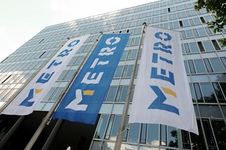 METRO flags in front of the headquarters