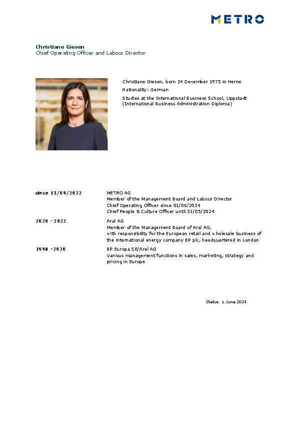 Curriculum Vitae Christiane Giesen