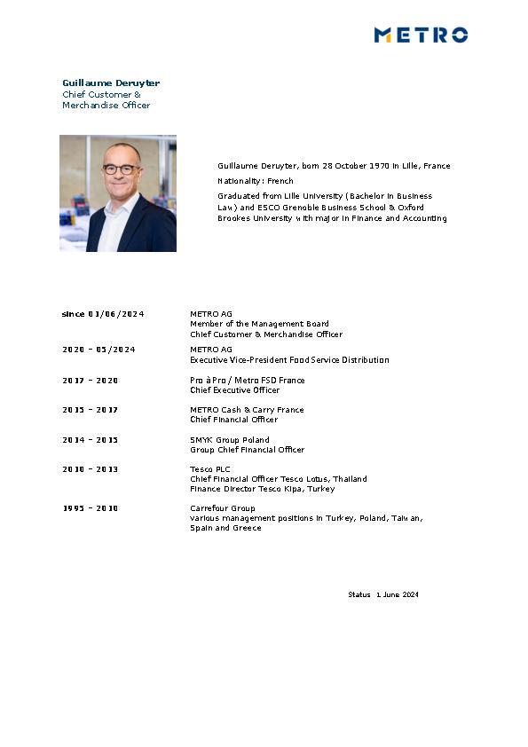 Curriculum Vitae Guillaume Deruyter